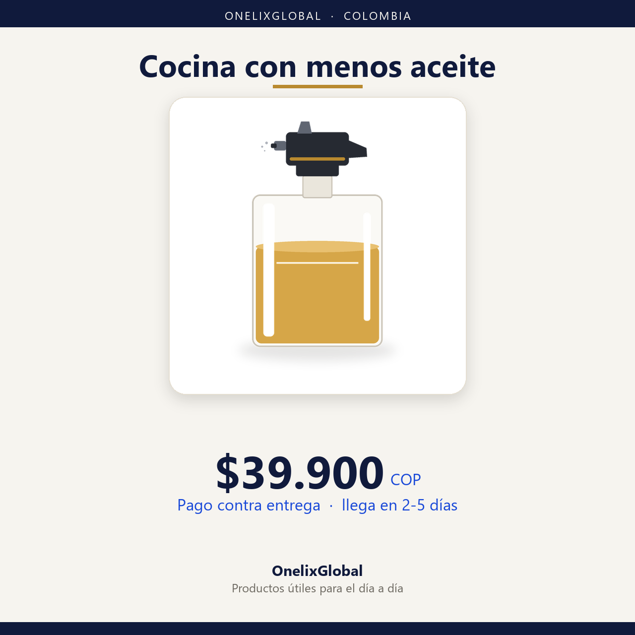 Dispensador de aceite 2 en 1 por $39.900 COP, pago contra entrega